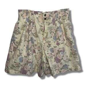 *STAINED* Vintage Pastel Floral Shorts